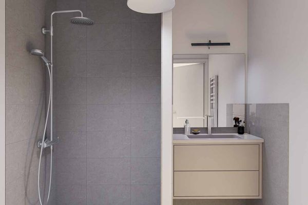 Studio de la résidence Marianne créé à Saint-Flour (Cantal) pour les jeunes actifs par la SA Polygone